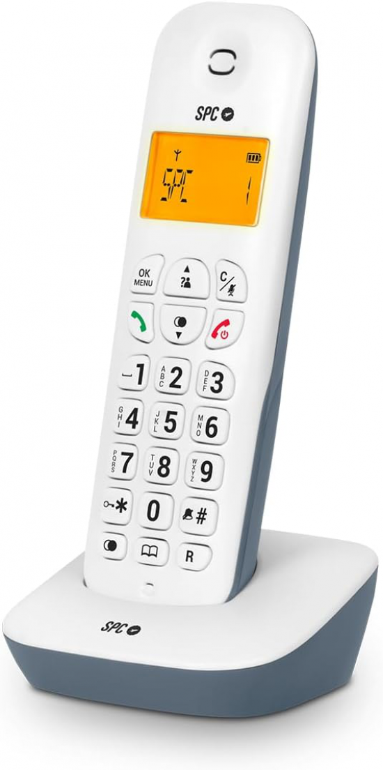 Teléfono inalámbrico Dect Spc 7300AS AIR  ECO, azul y blanco